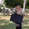 Essentials Canvas Carry-All Bag with Zipper & Handles, Black