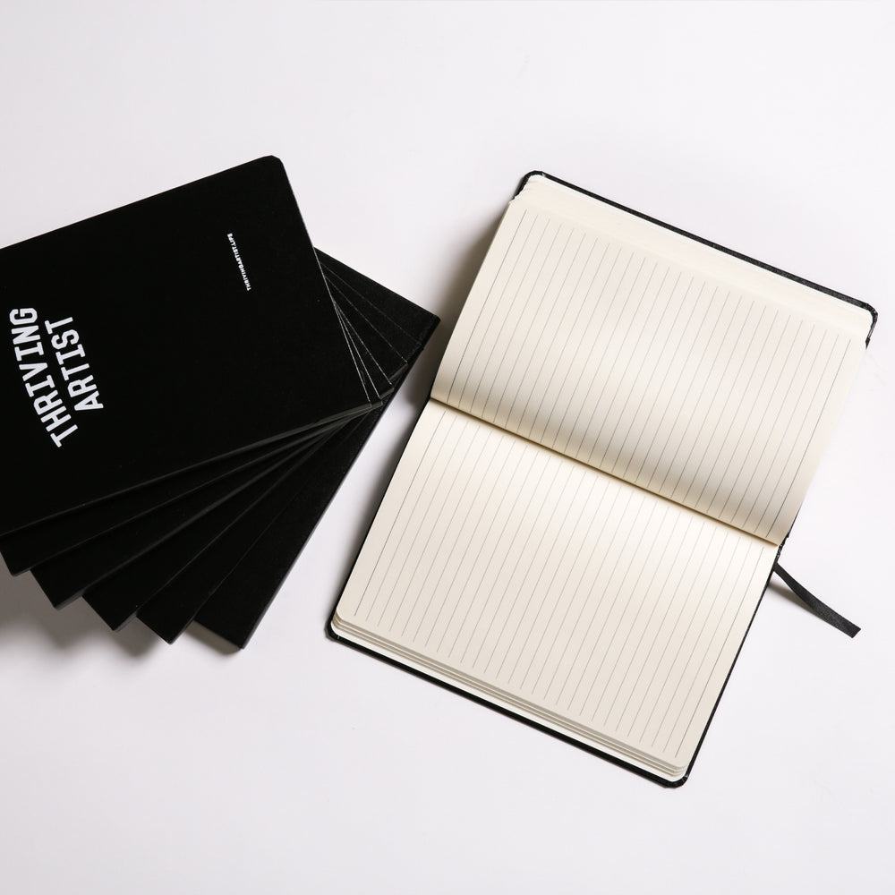 Essentials Notebook, Hard Cover, Black & White – THRIVING ARTIST